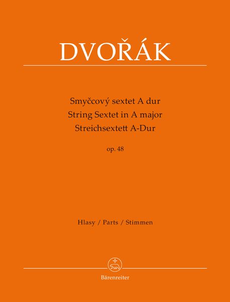 String Sextet In A Major, Op. 48 / edited by Jarmil Burghauser and Antonin Cubr.