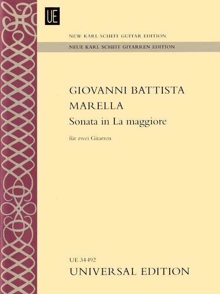 Sonata In la Maggiore : Für Zwei Gitarren / Ed. Olaf Van Gonnissen and Thomas Müller-Pering.