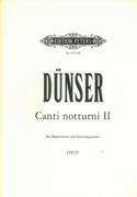 Canti Notturni II : Für Bassetthorn, 2 Violinen, Viola, Violoncello und Kontrabass (2012).