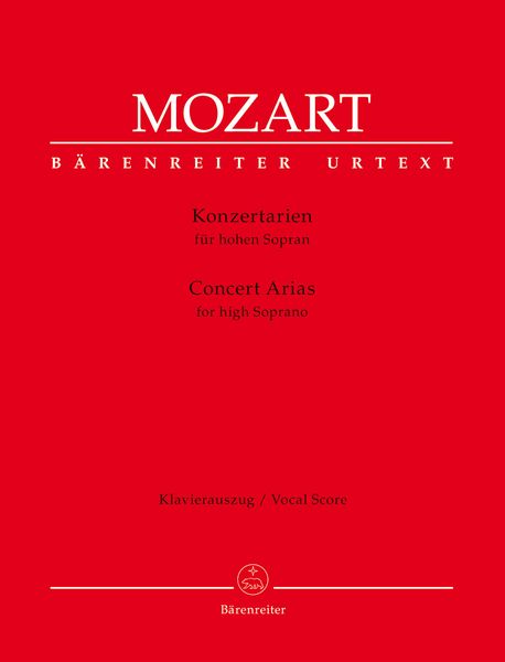 Konzertarien : Für Hohen Sopran / compiled by Thomas Seedorf.