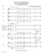 Five Limericks : For Women's Voices, Piano and Percussion.