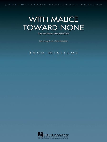 With Malice Toward None : For Solo Trumpet With Piano reduction.