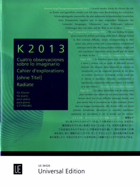 K 2013 : Für Klavier.