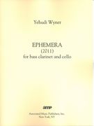 Ephemera : For Bass Clarinet and Cello (2011).