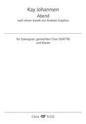 Abend : Für Solosopran, Gemischten Chor (SSATTB) und Klavier (2012).