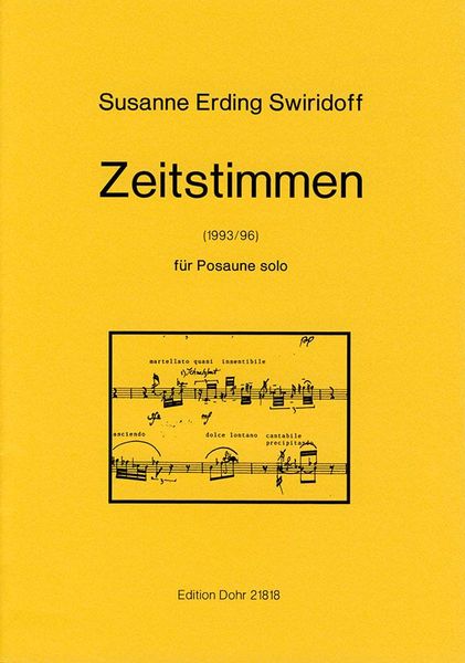 Zeitstimmen : Für Posaune Solo.