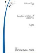 Another One For J. P. : For Guitar (2006).