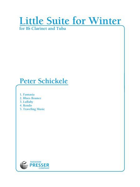 Little Suite For Winter : For Clarinet and Tuba.