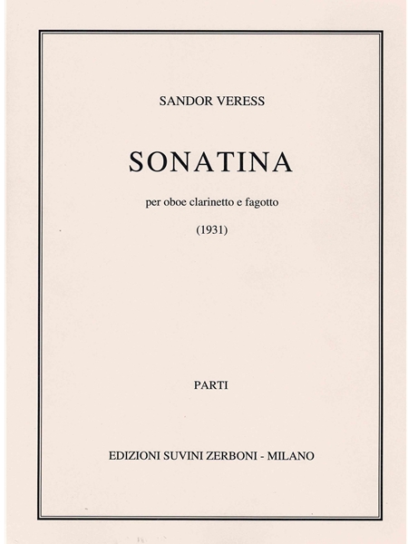 Sonatina : For Oboe, Clarinetto E Fagotto (1931).