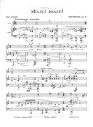 Mourn! Mourn!, Op. 53 : For High Voice and Piano.