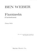 Fantasia (Variations), Op. 25 : For Piano Solo.