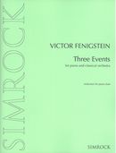 Three Events : For Piano and Classical Orchestra (1970) - reduction For Piano Duet.