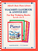 Piano : Teacher's Handbook and Answer Key For Ear Training, Complete - Levels 1a, 2, 3 & 4.