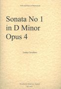 Sonata No. 1 In D Minor, Op. 4 : For Violin and Piano (Or Harpsichord).