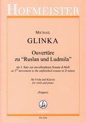 Overtüre Zu Ruslan und Ludmila, As 3rd Movement To The Unfinished Sonata In D Min. : For Viola & Pf.