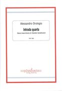 Intrada Quarta : For Violin, 2 Recorders and Strings / transcribed by Daniele Zanettovich.