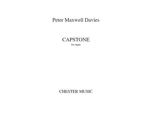 Capstone : For Organ (2013).