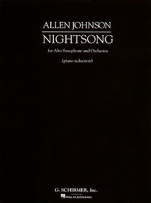 Nightsong : For Alto Saxophone and Orchestra - Piano reduction.