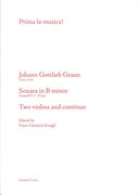 Sonata In B Minor : For Two Violins and Continuo / edited by Hans-Heinrich Kriegel.