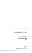 Nah, Getrennt : Für Altblockflöte Solo (1992).