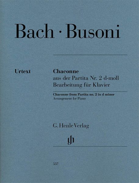 Chaconne Aus der Partita Nr. 2 D-Moll : For Piano / arranged by Ferruccio Busoni.