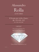 4 Sonate Per Viola E Basso, Bi. 323-325, 327 : For Viola and Cello / Ed. Kenneth Martinson.
