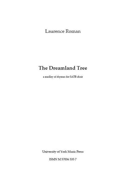 Dreamland Tree : For SATB Choir.