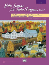 Folk Songs For Solo Singers, Vol. 2 : 14 Folk Songs arranged For Solo Voice and Piano - High Voice.