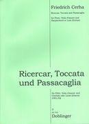 Ricercar, Toccata and Passacaglia : For Flute, Viola d'Amore and Harpsichord Or Lute (Guitar).