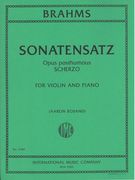 Sonatensatz, Opus Post. - Scherzo : For Violin and Piano / edited by Aaron Rosand.