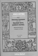 Gaudeat Terra, Jubilent Montes : Weihnachtsmotette Für 2 Soprane und Orgel / Ed. Jolando Scarpa.