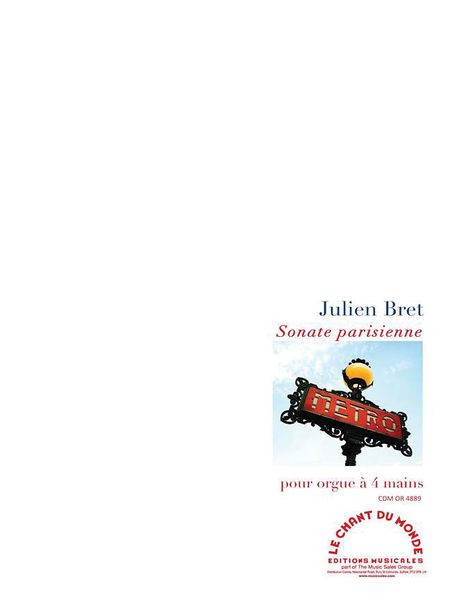 Sonate Parisienne : Pour Orgue A Quatre Mains.