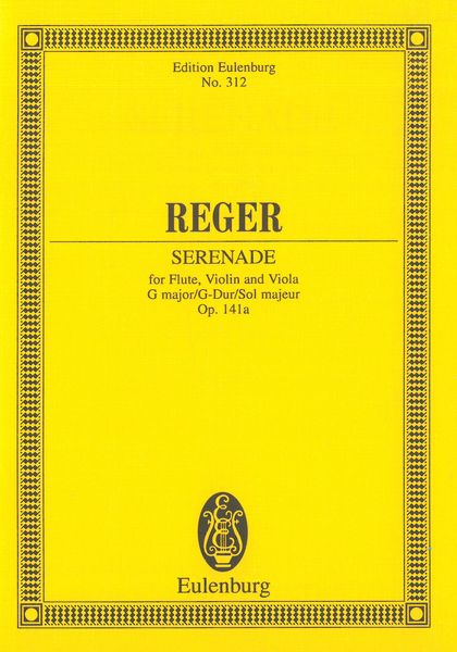 Serenade In G For Flute, Violin and Viola, Op. 141a.