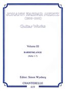 Guitar Works, Vol. 3 : Bardenklänge (Hefte 1-7) / edited by Simon Wynberg.