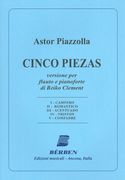 Cinco Piezas : Per Flauto E Pianoforte / arranged by Reiko Clement.