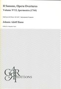 Sassone Opera Overtures, Vol. 13 : Ipermestra (1744) / edited by Alejandro Garri.