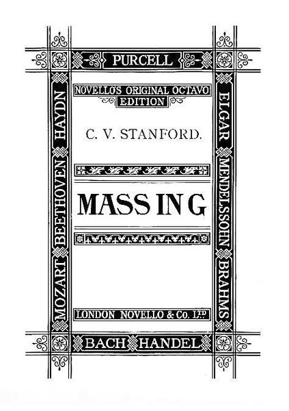 Mass In G Major, Op. 46 : For Soli, Chorus, Orchestra and Organ / Piano reduction by The Composer.