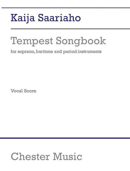 Tempest Songbook : For Soprano, Baritone and Period Instruments / Piano Red. by Raimonds Zelmenis.