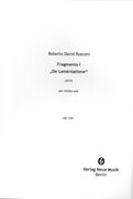 Fragmento I - De Lamentatione : Per Violino Solo (2014).