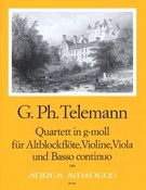 Quartett In G-Moll (TWV 43:G4) : Für Altblockflöte, Violine, Viola und BC.