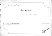 Chrysalis : Pour Saxophone Tenor Et Marimba.
