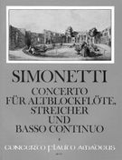 Concerto In D Op. 4 : For Treble Recorder, 2 Violins, Viola and BC.