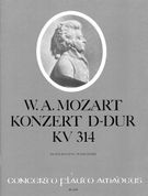 Concerto In D Major · 314 : For Flute and Orchestra. Piano reduction With Solopart.