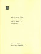 In-Schrift 2 : Für Orchester (2013).