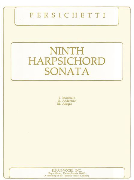 Ninth Harpsichord Sonata.