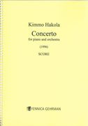 Concerto : For Piano and Orchestra (1996).
