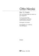 Der 13. Psalm : Für Chorsoli und Gemischten Chor Sowie Pianoforte Ad Lib. / edited by Klaus Rettinghaus.