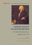 Six Trio Sonatas, Op. 41 : For Flute, Violin and Continuo - Vol. 2 (Nos. 4-6).
