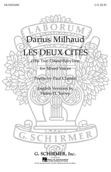 Babylone, From Les Deux Cites : For Mixed Voices A Cappella.