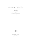 Peace : For Saxophone Quartet (2012).